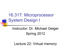 Virtual memory intro