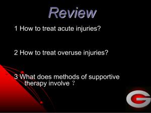 Preventing Sports Injuries