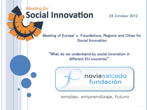 INNOVACIÓN SOCIAL