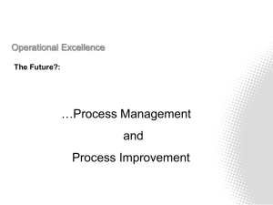 Process Management and Improvement