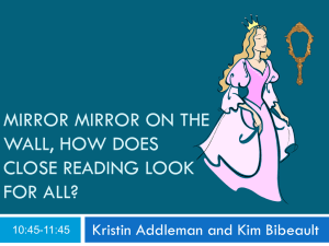 Close Analytic Reading 2014