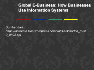 Global E-Business: How Businesses Use Information Systems