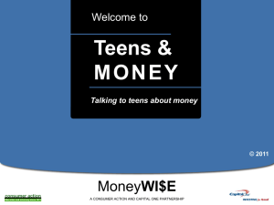 Teens & Money: Financial Literacy Presentation
