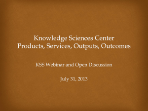 KSS Webinar 2 July 31 2013
