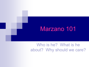 Robert Marzano - Professional Learning