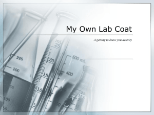 My Own Lab Coat