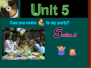 Can you come to my birthday party?