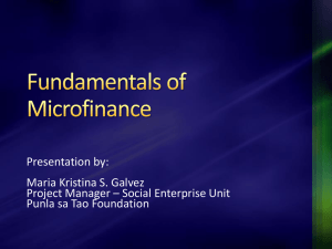Microfinance Fundamentals: Grameen Bank & Philippine Context