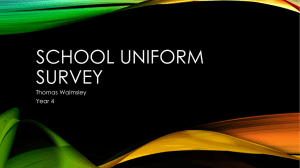 School Uniform Survey: Year 4 Student Presentation