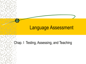 Language Assessment