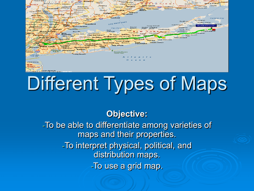 Maps And Their Types Different Types Of Maps