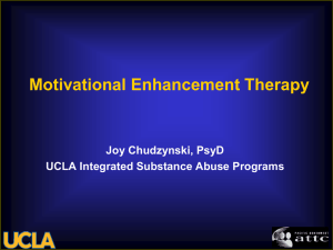 MET Workshop - UCLA Integrated Substance Abuse Programs