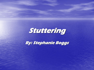 stuttering