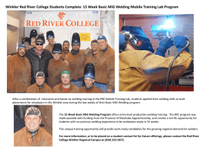 Winkler Red River College Students Complete 15 Week Basic MIG