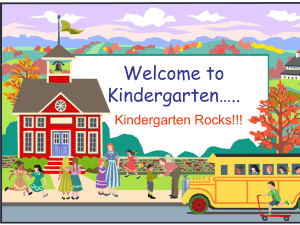 Mrs. Baldree`s Kindergarten Class