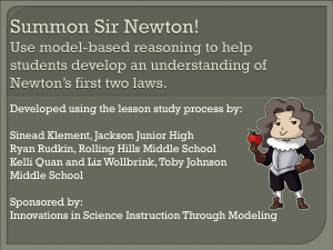 Summon Sir Newton!