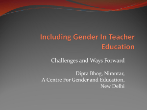 PPT - Teacher Education