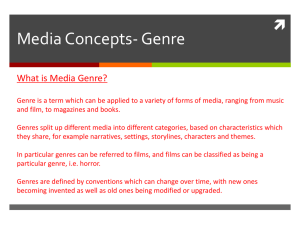 Media Concept- Genre - Neale