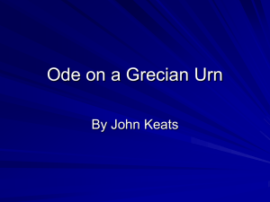 Ode to a Grecian Urn Summary