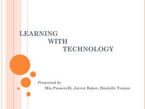 PowerPoint Presentation - Technology In The Classroom