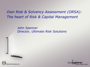ORSA: the heart of Risk & Capital Management