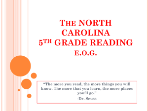 NC 5th Grade Reading EOG Test Prep: Parent Guide