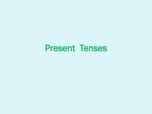 English Present Tenses: Simple vs. Continuous