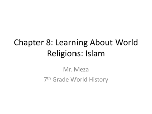 Islam Study Guide: 7th Grade World History