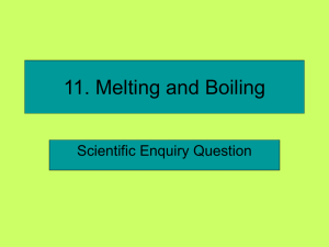 Melting and Boiling