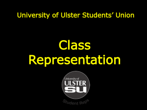 Class Representatives - University of Ulster