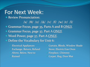 ESL Presentation: Pronunciation, Grammar, and Culture