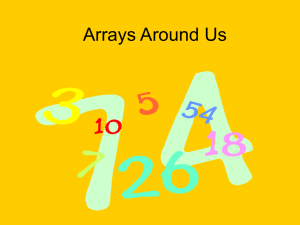 Arrays Around Us