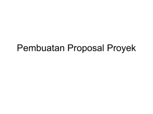 Project Proposal Creation & Procurement Management