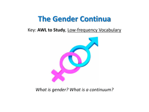 Gender Continuum: Exploring Biological Sex & Identity