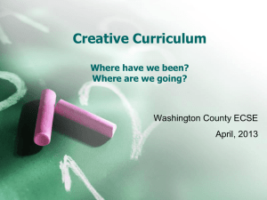 Why a standardized curriculum?