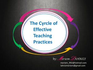 Effective Teaching Practices: A Cycle for Educators