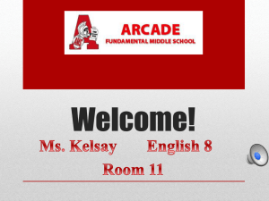 Back to School Night PowerPoint