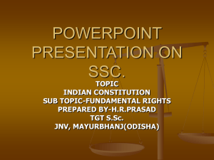 POWERPOINT PRESENTATION ON SSC.