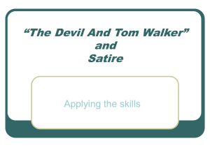 “The Devil And Tom Walker” and Satire