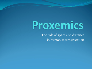 Proxemics: Space & Distance in Human Communication