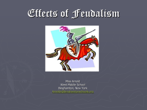 Effects of Feudalism