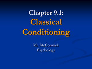 Classical Conditioning: Psychology Presentation