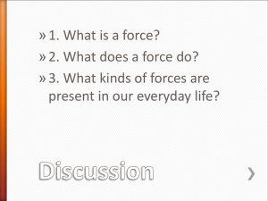 Introduction to Forces Guided Discussion ppt