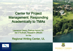 Centre for Project Management