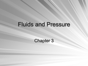Fluids and Pressure