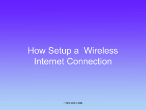 wireless - Home and Learn