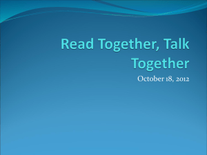 Read Together, Talk Together: Literacy Program for Children