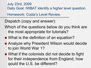 Costas levels