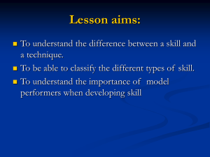 Lesson aims: