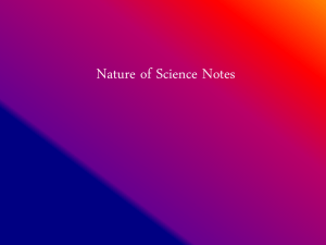 Nature of Science Notes